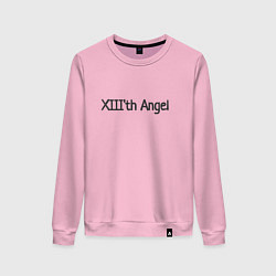 Свитшот хлопковый женский XIIIth angel, цвет: светло-розовый