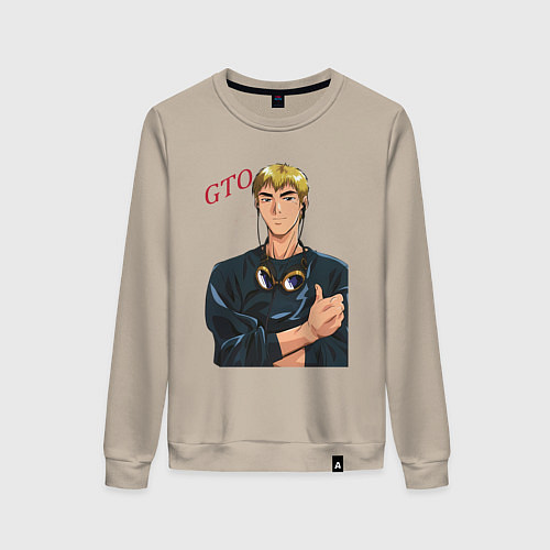 Женский свитшот Эйкити Онидзука учитель / Миндальный – фото 1