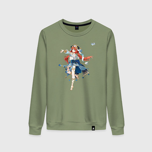Женский свитшот Нилу из Геншин Импакт / Авокадо – фото 1