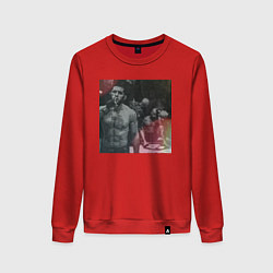 Свитшот хлопковый женский Ислам Махачев, цвет: красный