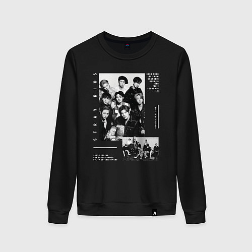 Женский свитшот Stray kids Five Star / Черный – фото 1
