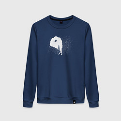 Свитшот хлопковый женский Медвежьи рассказы, цвет: тёмно-синий