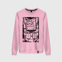 Свитшот хлопковый женский В душе я астронавт, цвет: светло-розовый