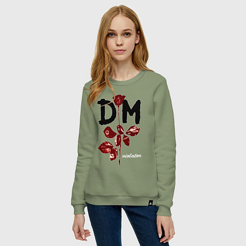 Женский свитшот Depeche mode - violator / Авокадо – фото 3