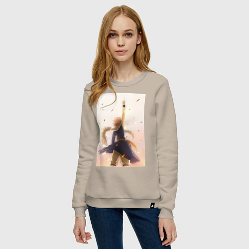Женский свитшот Хвост Феи Нацу Драгнил / Миндальный – фото 3