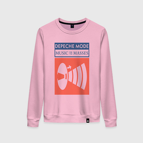 Женский свитшот Depeche Mode - Music for the masses merch / Светло-розовый – фото 1