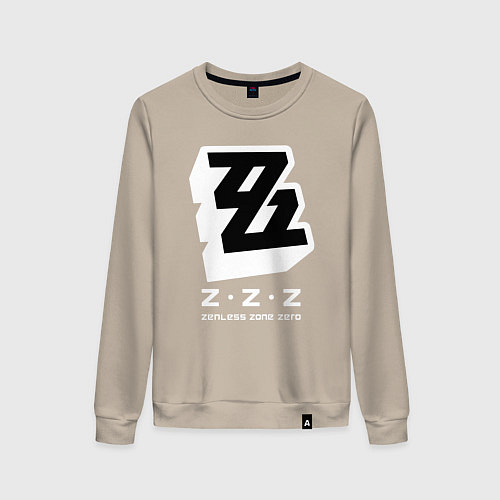 Женский свитшот Zenless zone zero лого / Миндальный – фото 1
