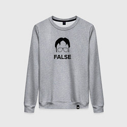 Свитшот хлопковый женский Dwight Kurt false - the office, цвет: меланж