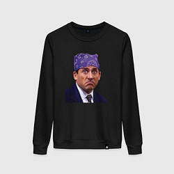 Свитшот хлопковый женский Prison mike Michael Scott офис, цвет: черный