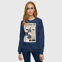 Свитшот хлопковый женский Ford ретро, цвет: тёмно-синий — фото 2