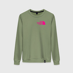 Свитшот хлопковый женский The barbie face, цвет: авокадо