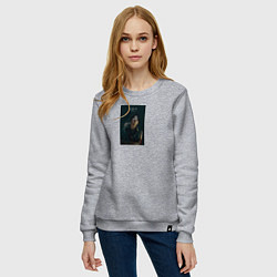 Свитшот хлопковый женский Suga Butter, цвет: меланж — фото 2