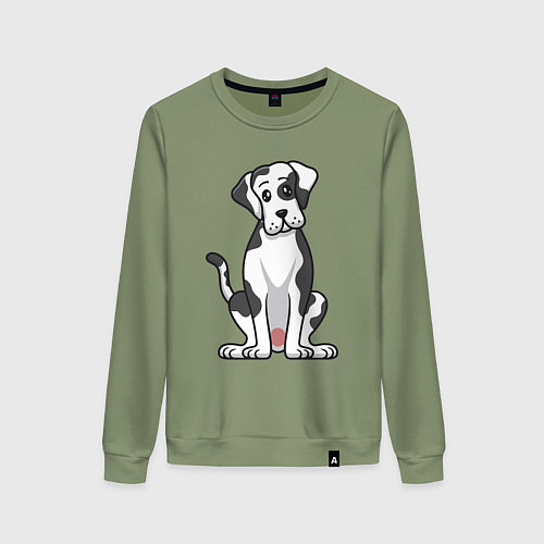 Женский свитшот Милый дог / Авокадо – фото 1