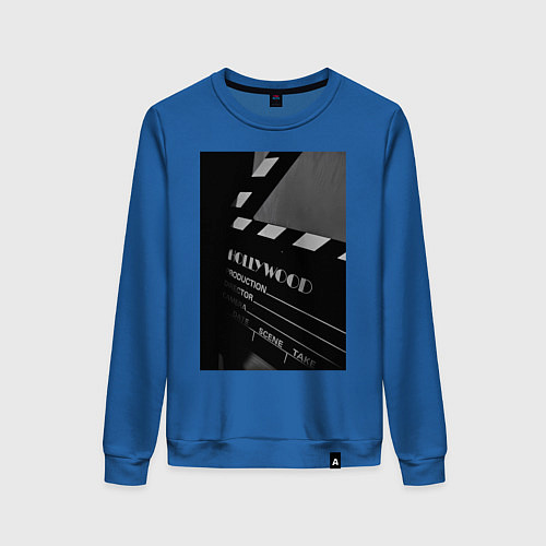 Женский свитшот Режиссёрская хлопушка / Синий – фото 1