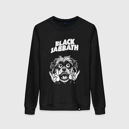 Женский свитшот Black Sabbath rock dog / Черный – фото 1