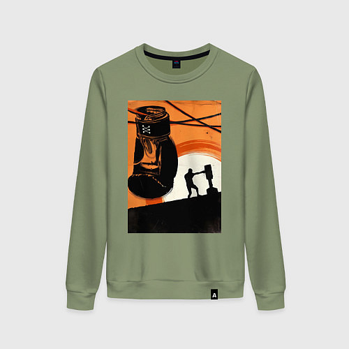 Женский свитшот Бокс тренировка / Авокадо – фото 1