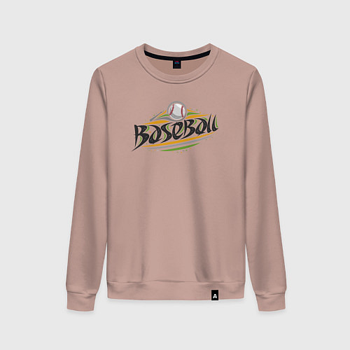 Женский свитшот Спорт - бейсбол / Пыльно-розовый – фото 1