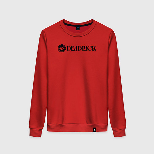 Женский свитшот Deadlock white logo / Красный – фото 1