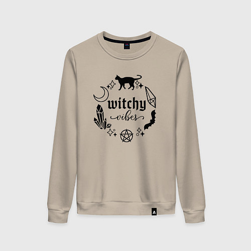 Женский свитшот Witchy vibes / Миндальный – фото 1