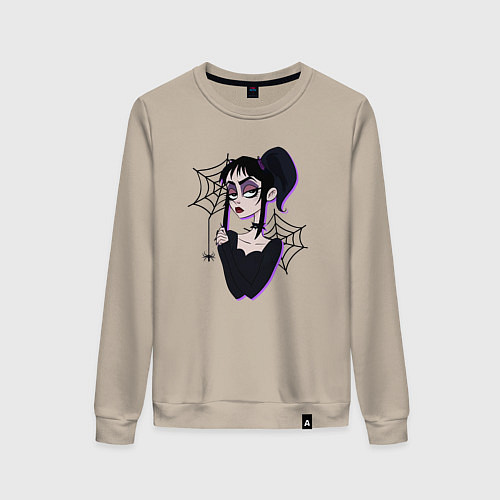 Женский свитшот Лидия - Битлджус / Миндальный – фото 1