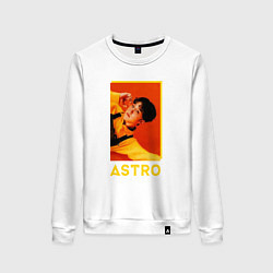 Свитшот хлопковый женский Astro ЧжинЧжин, цвет: белый