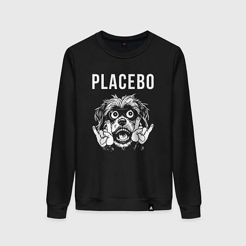 Женский свитшот Placebo rock dog / Черный – фото 1