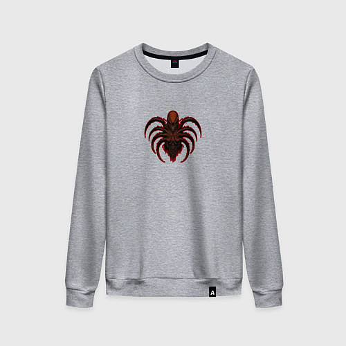 Женский свитшот Логотип ксеноморфа / Меланж – фото 1