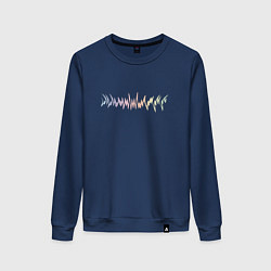 Свитшот хлопковый женский Music art design, цвет: тёмно-синий