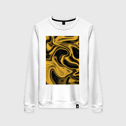 Свитшот хлопковый женский Liquid gold, цвет: белый