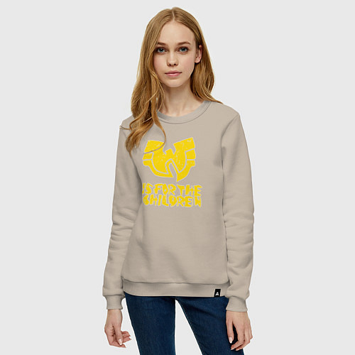 Женский свитшот Wu-Tang для детей / Миндальный – фото 3