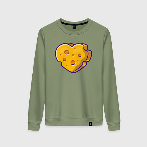 Женский свитшот Сырная любовь / Авокадо – фото 1