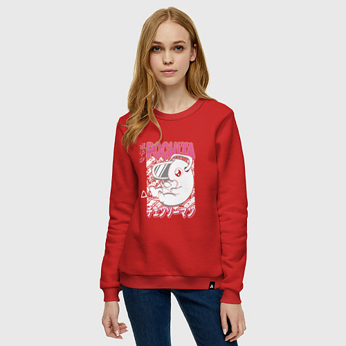 Женский свитшот Человек-бензопила Почита мили / Красный – фото 3