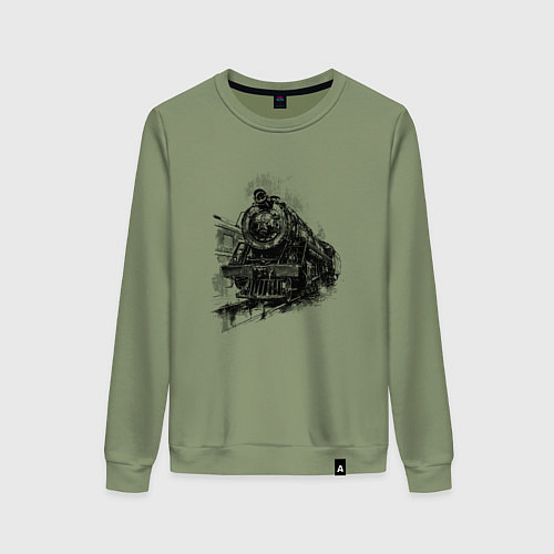 Женский свитшот Прибытие паровоза / Авокадо – фото 1