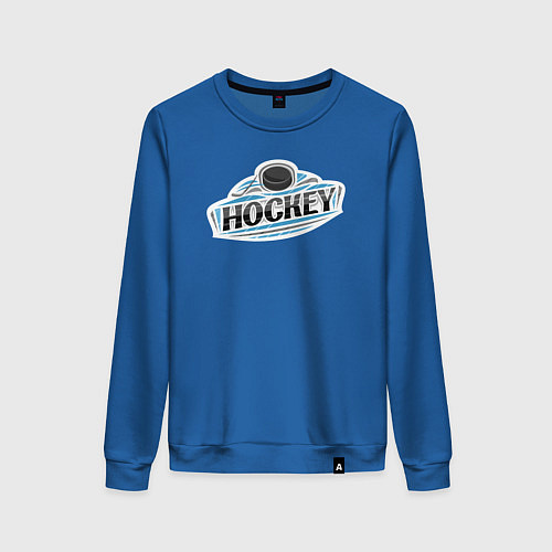 Женский свитшот Play hockey / Синий – фото 1