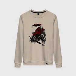 Свитшот хлопковый женский Боевой элитный рыцарь, цвет: миндальный