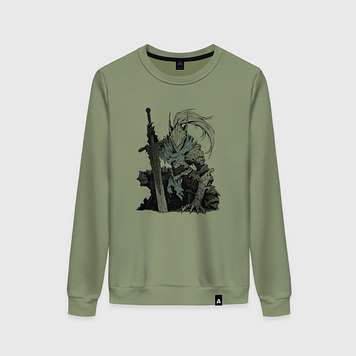 Женский свитшот Боевой пехотинец в броне / Авокадо – фото 1