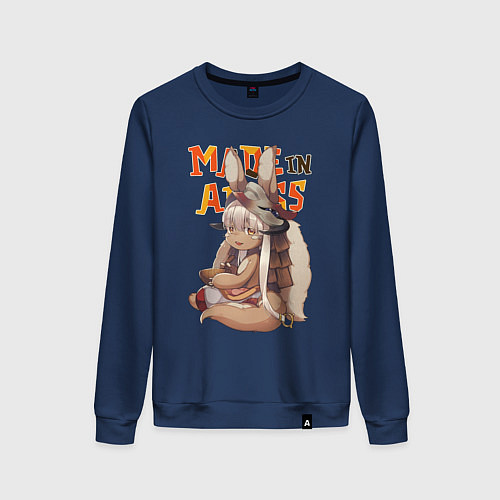 Женский свитшот Созданный в бездне - Наначи / Тёмно-синий – фото 1