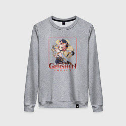 Свитшот хлопковый женский Бармен Диона, цвет: меланж