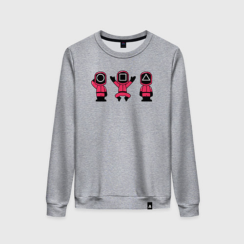 Женский свитшот Надзиратели игры в кальмара / Меланж – фото 1