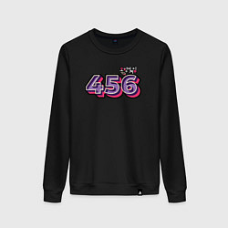 Свитшот хлопковый женский Игрок 456, цвет: черный
