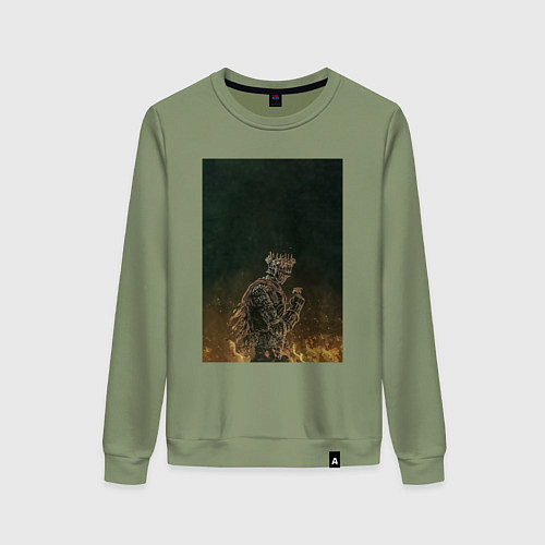 Женский свитшот Dark souls рыцарь / Авокадо – фото 1