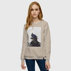 Свитшот хлопковый женский Artorias of the Abyss, цвет: миндальный — фото 2