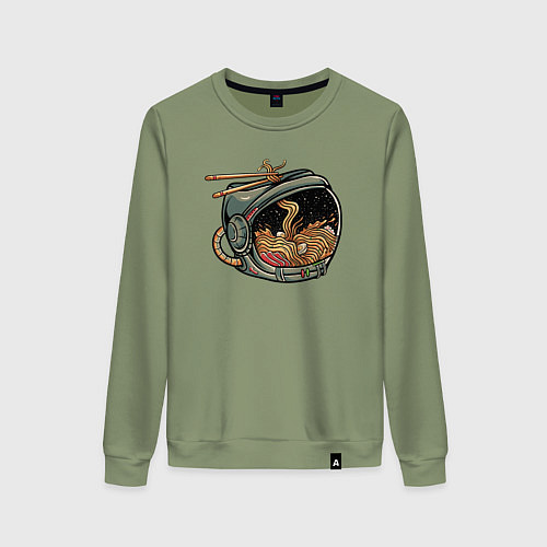 Женский свитшот Космическая лапша / Авокадо – фото 1