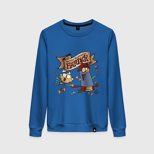 Женский свитшот Flapjack - candies / Синий – фото 1