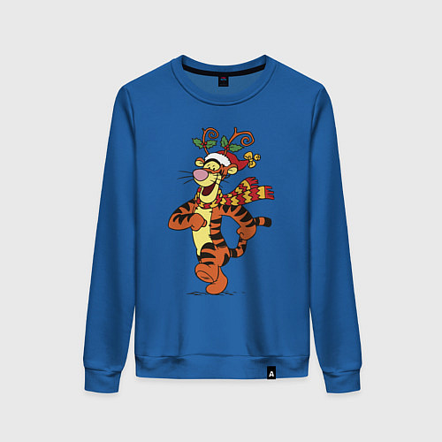 Женский свитшот Winnie the pooh - tigger / Синий – фото 1