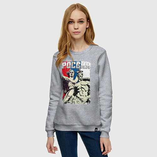 Женский свитшот Родина / Меланж – фото 3
