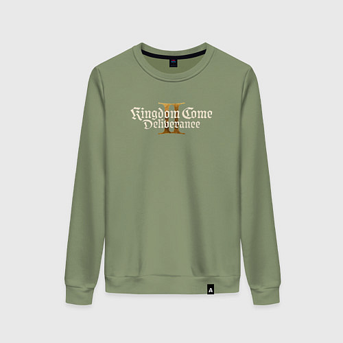 Женский свитшот Kingdom Come Deliverance 2 logo / Авокадо – фото 1