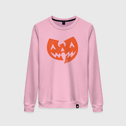 Свитшот хлопковый женский Wu-Tang halloween, цвет: светло-розовый