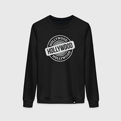 Свитшот хлопковый женский Hollywood, цвет: черный