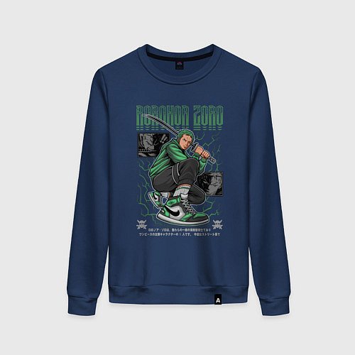 Женский свитшот Ван пис Kimura / Тёмно-синий – фото 1